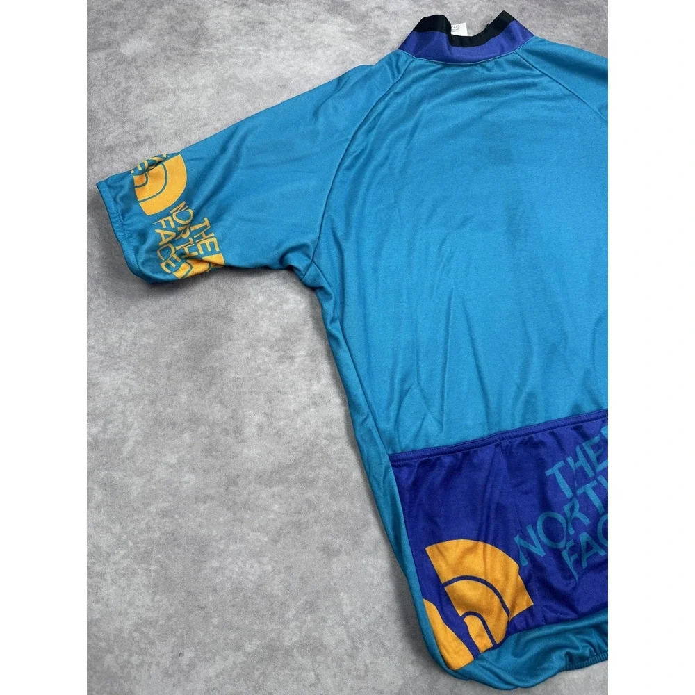 Vintage The North Face Cycling Jersey Small USA Made‎ 90s Bike Shirt Tee